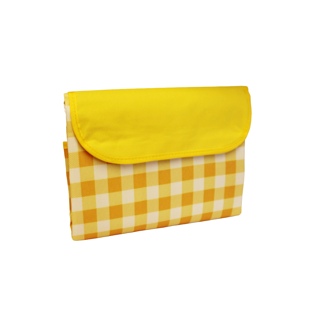 Gingham Picnic Blanket Yellow
